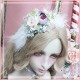 Handmade Flower Feather Lolita Choker + Hair Clip Set (SL03)